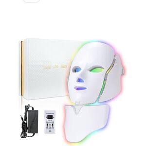 7 Colors LED Light Photon Therapy Face Mask Facial Skin Rejuvenation Anti-Aging